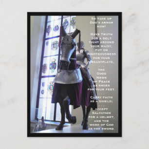 Die Rüstung des Gottes (Pferd) Postkarte