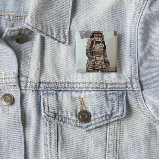 Die Rüstung des Samurai-Kriegers Button (Beispiel)