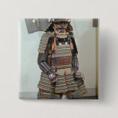 Die Rüstung des Samurai-Kriegers Button (Vorderseite)