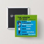 Die Rüstung Gottes Button (Vorne & Hinten)
