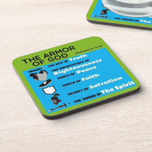 Die Rüstung Gottes Getränkeuntersetzer (Linke Seite)
