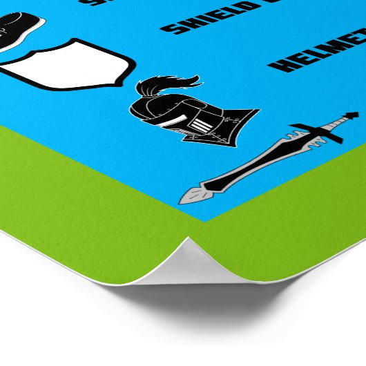 Die Rüstung Gottes Poster (Ecke)