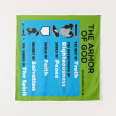 Die Rüstung Gottes Wandteppich (Vorderseite (Horizontal))