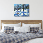 Die Rutsche im Winter Bourg St Moritz Leinwanddruck (Insitu (Schlafzimmer))