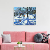 Die Rutsche im Winter Bourg St Moritz Leinwanddruck (Insitu (Wohnzimmer))
