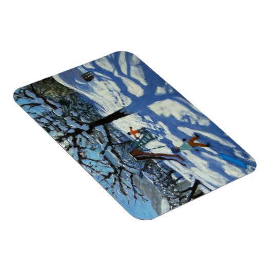 Die Rutsche im Winter Bourg St Moritz Magnet (Rechte Seite)