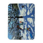 Die Rutsche im Winter Bourg St Moritz Magnet (Vertikal)