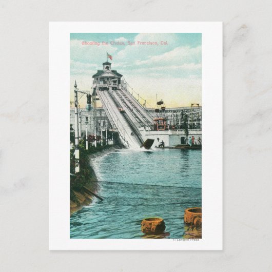 Die Rutschen schießen Postkarte (Vorderseite)