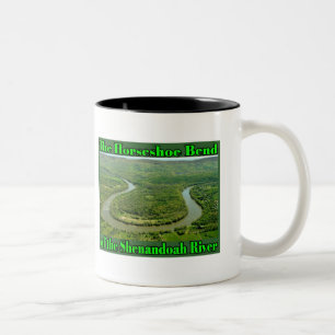 Die S&B Hufeisenbiegungs-Tasse mit Logo Zweifarbige Tasse