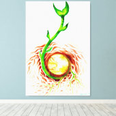 Die Saat des Lebensplakats Leinwanddruck (Insitu (Holzboden))