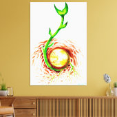 Die Saat des Lebensplakats Leinwanddruck (Insitu (Wohnzimmer))