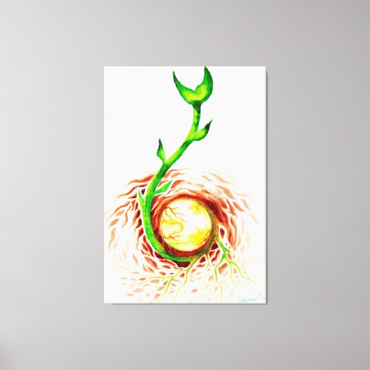 Die Saat des Lebensplakats Leinwanddruck (Vorderseite)