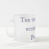 Die Sache mit der Hexenjagd Podcast-Tasse Mattglastasse (Links)