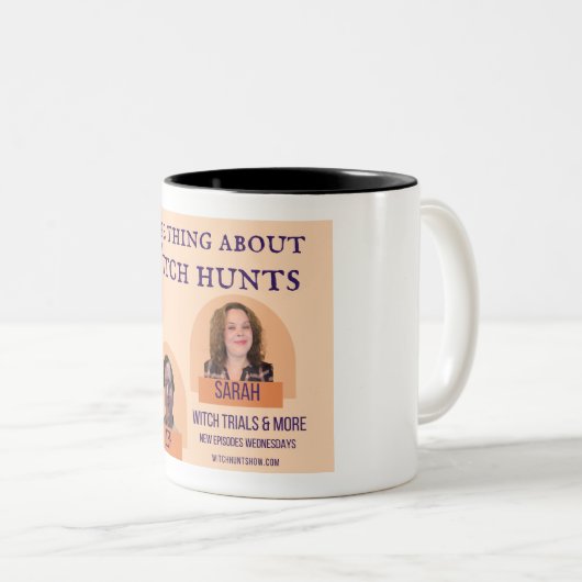 Die Sache mit der Hexenjagd Podcast-Tasse Zweifarbige Tasse (VorderseiteRechts)
