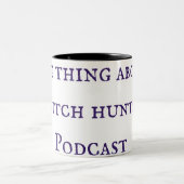 Die Sache mit der Hexenjagd Podcast-Tasse Zweifarbige Tasse (Mittel)