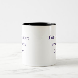 Die Sache mit der Hexenjagd Podcast-Tasse Zweifarbige Tasse