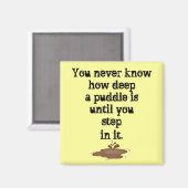 Die Sache mit Puddles_ Magnet (Vorderseite/Rückseite)