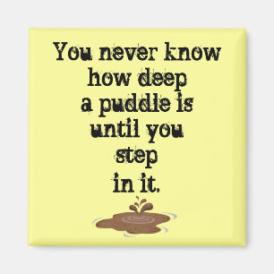 Die Sache mit Puddles_ Magnet