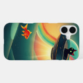 Die sachliche Alien iPhone Hülle (Rückseite (Horizontal))