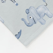 Die Safari-Tier-Dschungel-Muster des Jungen Fleecedecke (Ecke)