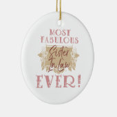 Die sagenhafteste Schwiegermutter der Welt Keramik Ornament (Rechts)