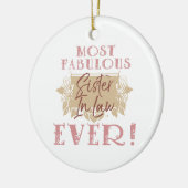 Die sagenhafteste Schwiegermutter der Welt Keramik Ornament (Links)