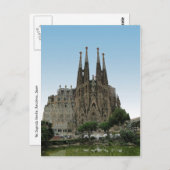 Die Sagrada Familia, Barcelona, Spanien Postkarte (Vorne/Hinten)