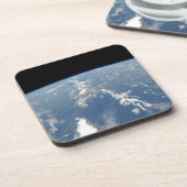 Die Sahara-Staubwolke fliegt nach Westen in den At Getränkeuntersetzer (Linke Seite)