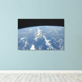 Die Sahara-Staubwolke fliegt nach Westen in den At Leinwanddruck (Insitu (Holzboden))