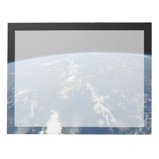 Die Sahara-Staubwolke fliegt nach Westen in den At Notizblock (Vorderseite)