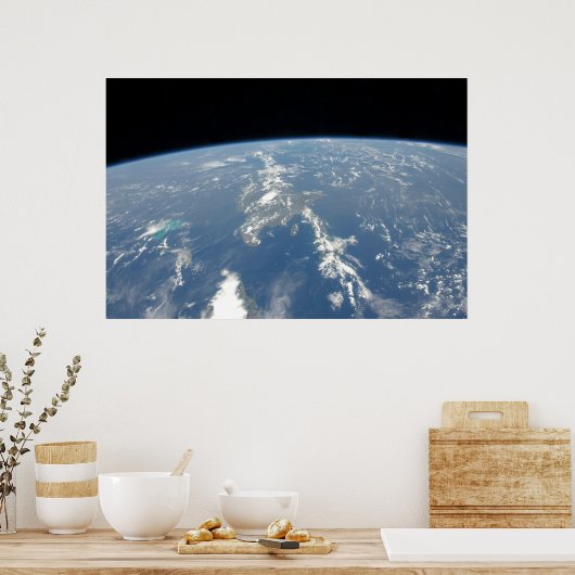 Die Sahara-Staubwolke fliegt nach Westen in den At Poster (Küche)