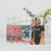 Die Saison - eine FOTOKARTE, die sich als Sieger e (Stehend Vorderseite)