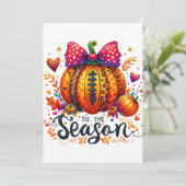 Die Saison Einladung (Stehend Vorderseite)