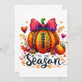 Die Saison Einladung (Vorne/Hinten)