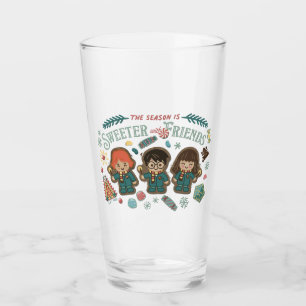 Die Saison ist süßer mit Freunden Glas