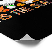 Die Saison Leopard Pumpkin Bydminton Halloween Fal Poster (Ecke)