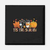 Die Saison Leopard Pumpkin Lacrosse Halloween Fall Magnet (Vorne)