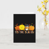 Die Saison Leopard Pumpkin Pickleball Halloween Fa Karte (Gelbe Blume)