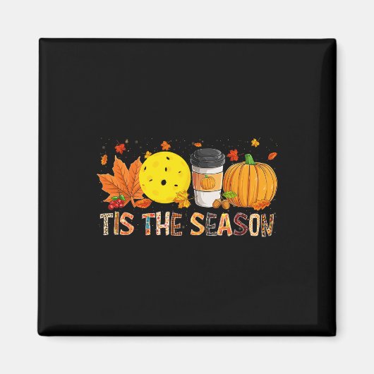 Die Saison Leopard Pumpkin Pickleball Halloween Fa Magnet (Vorne)