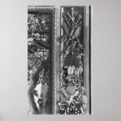 Die Saison-Tapisserie, Grenze, Gobelinfabrik Poster (Vorne)