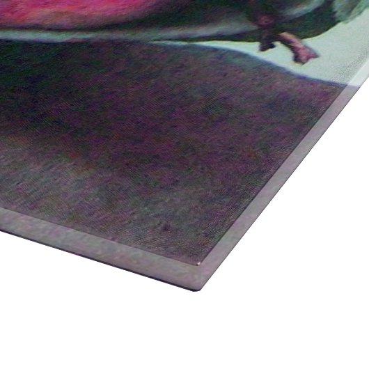 DIE SAISON'S OBST, PEACHES, PRUNES PLATE Still Lif Schneidebrett (Ecke)