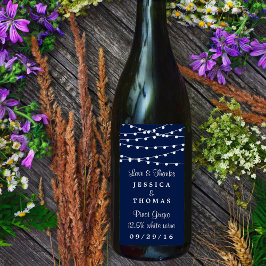 Die Saitenleuchten an der Blue Wedding Collection