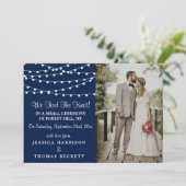 Die Saitenleuchten an der Blue Wedding Collection Ankündigung (Stehend Vorderseite)