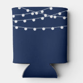 Die Saitenleuchten an der Blue Wedding Collection Dosenkühler (Rückseite)