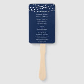 Die Saitenleuchten an der Blue Wedding Collection Fächer (Vorderseite)