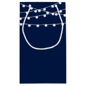 Die Saitenleuchten an der Blue Wedding Collection Kleine Geschenktüte (Rückseite)