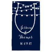 Die Saitenleuchten an der Blue Wedding Collection Kleine Geschenktüte (Vorderseite)