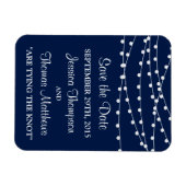 Die Saitenleuchten an der Blue Wedding Collection Magnet (Horizontal)