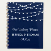 Die Saitenleuchten an der Blue Wedding Collection Planer (Vorderseite)