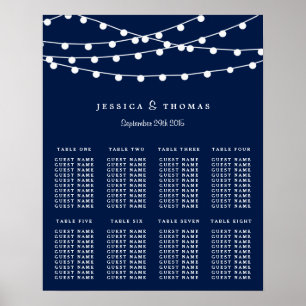 Die Saitenleuchten an der Blue Wedding Collection Poster